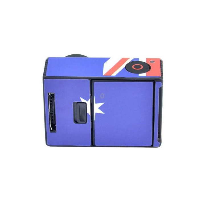 Retro AU Flag Pattern Case Sticker for GoPro HERO3+ /3
