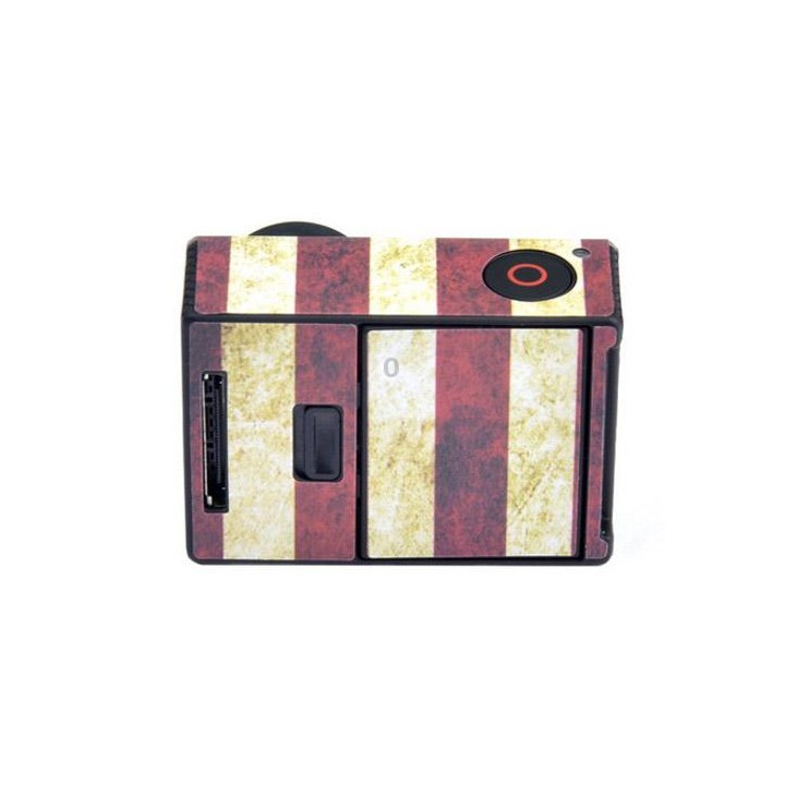 Retro US Flag Pattern Case Sticker for GoPro HERO3+ /3