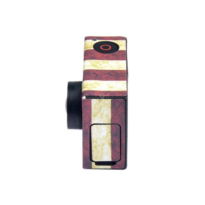 Retro US Flag Pattern Case Sticker for GoPro HERO3+ /3