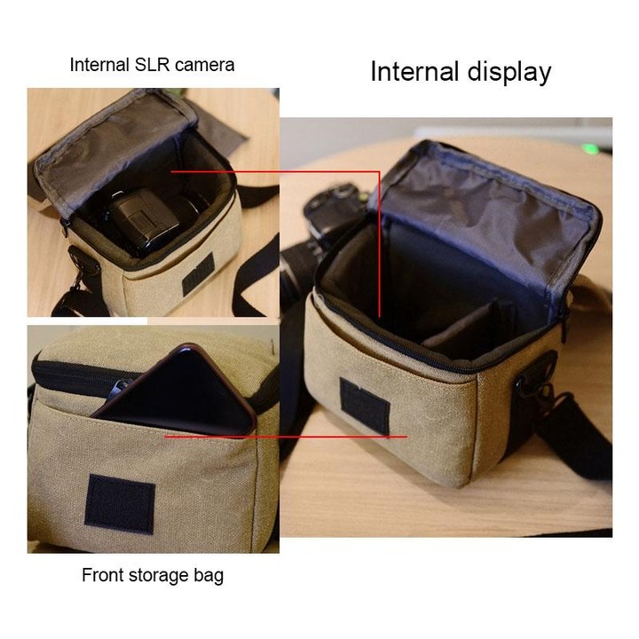 Universal Camera Bag, Inside Size: approx. 200mm x 115mm x 100mm(Blue)
