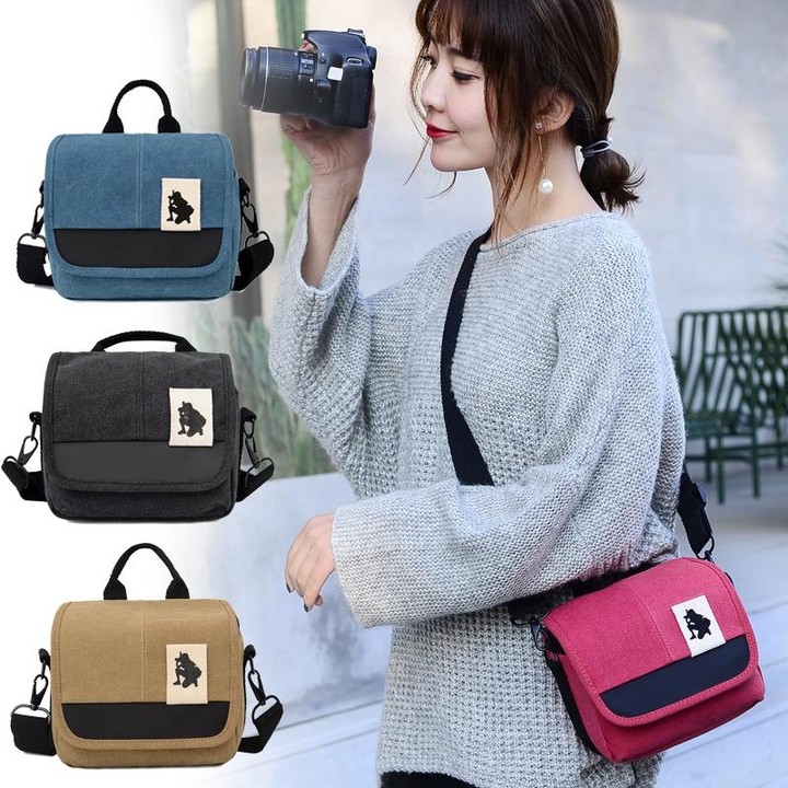 Universal Camera Bag, Inside Size: approx. 200mm x 115mm x 100mm(Brown)