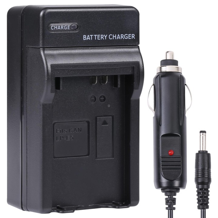 Digital Camera Battery Charger for CANON LP-E5(Black)