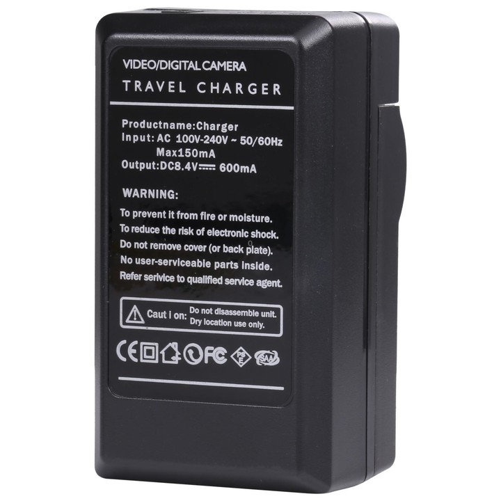 Digital Camera Battery Car Charger for Panasonic VBN130 / D54S Lithium Battery(Black)