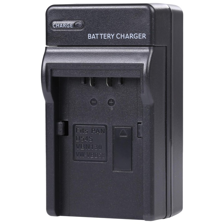 Digital Camera Battery Car Charger for Panasonic VBN130 / D54S Lithium Battery(Black)