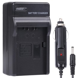 Digital Camera Battery Car Charger for Panasonic VBN130 / D54S Lithium Battery(Black)