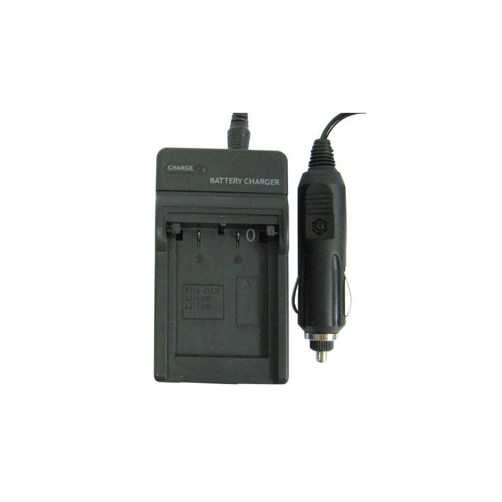 Digital Camera Battery Charger for OLYMPUS Li-10B/ Li-12B/ DBL10(Black)