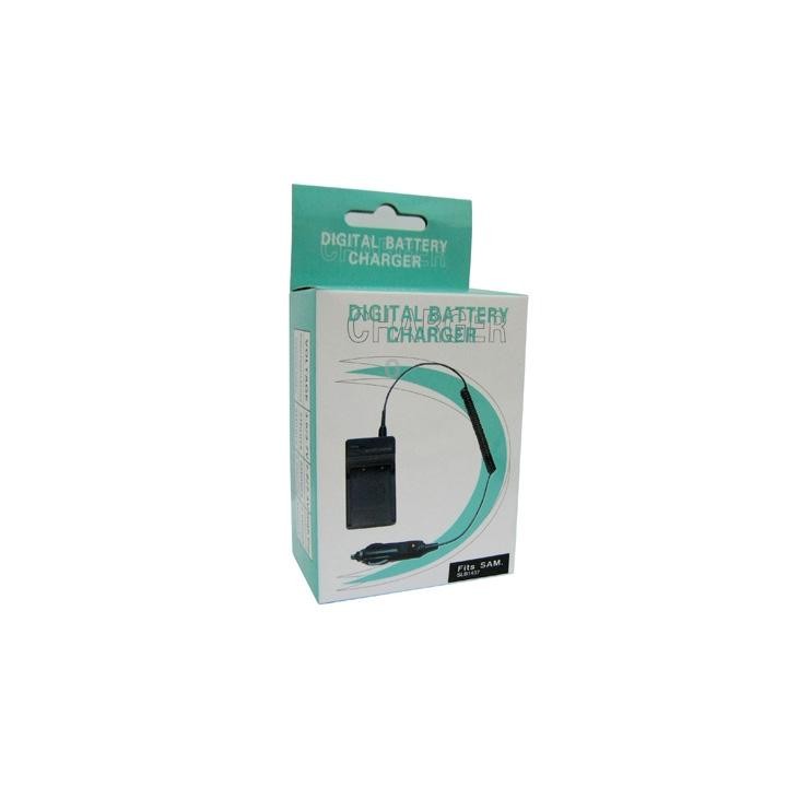 Digital Camera Battery Charger for Samsung SLB1437(Black)