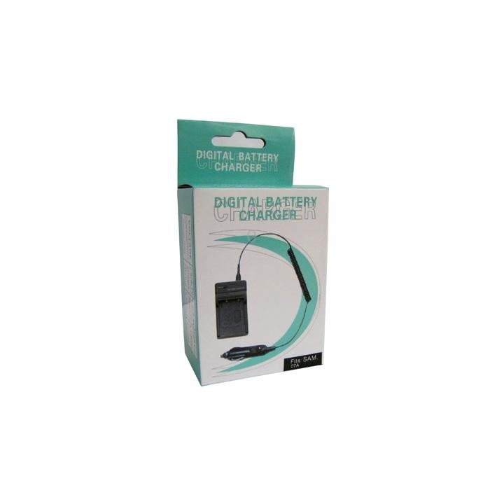 Digital Camera Battery Charger for Samsung 07A(Black)