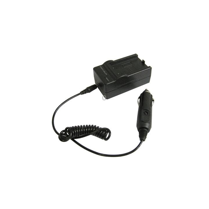 2 in 1 Digital Camera Battery Charger for CASIO CNP100(Black)