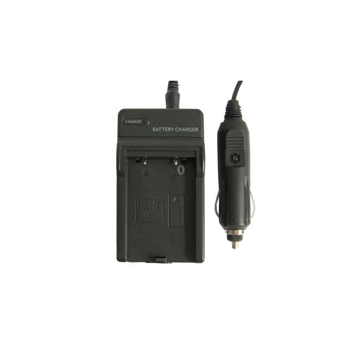 2 in 1 Digital Camera Battery Charger for CASIO CNP100(Black)