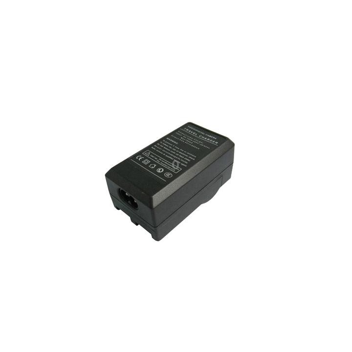 2 in 1 Digital Camera Battery Charger for CASIO CNP100(Black)