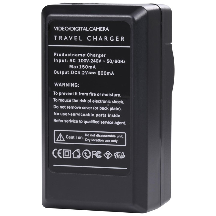Digital Camera Battery Car Charger for JVC VG121UT(Black)