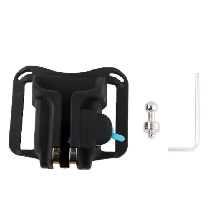 Camera Holster Waist Belt Buckle Button Fast Loading for All Camera(Black)