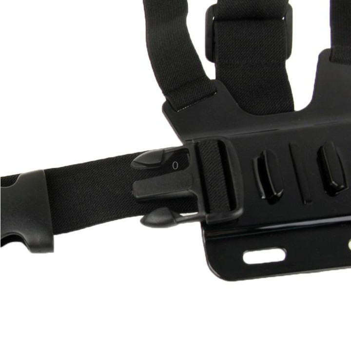 Extreme Sport Front Chest Elastic Belt Shoulder Strap Mount Holder for GoPro, Insta360, DJI and Other Action Cameras(Black)