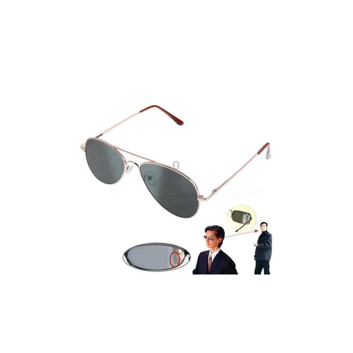 Anti-Track UV Protection Reflex Sunglasses Side Mirror with Protective Box