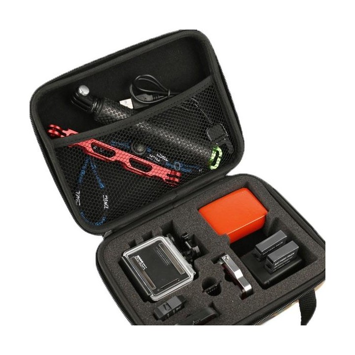 EVA Shockproof Waterproof Portable Case for GoPro, Insta360, DJI and Other Action Cameras Accessories, Size: 21cm x 16cm x 6.5cm
