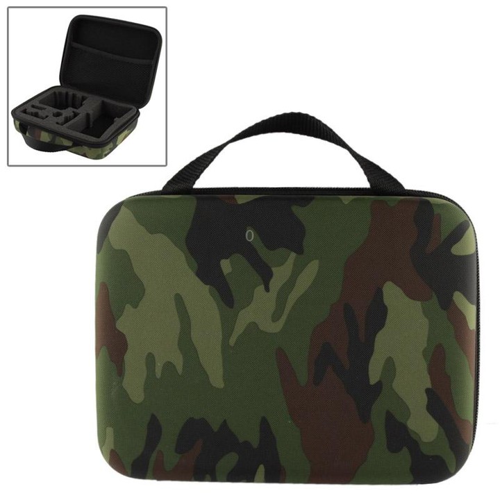 EVA Shockproof Waterproof Portable Case for GoPro, Insta360, DJI and Other Action Cameras Accessories, Size: 21cm x 16cm x 6.5cm