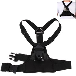GP26-D Special Sports Shoulders DV Chest Belt for GoPro, Insta360, DJI and Other Action Cameras(Black)