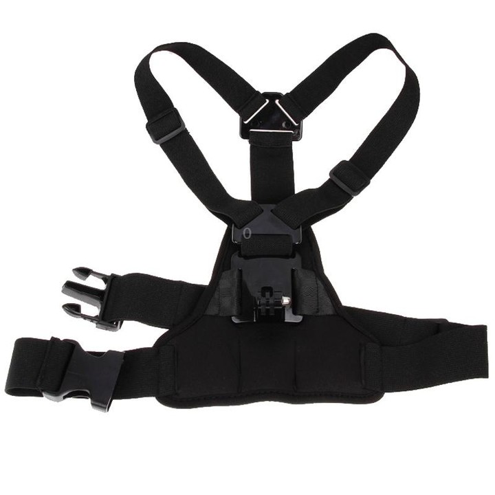 GP26-D Special Sports Shoulders DV Chest Belt for GoPro, Insta360, DJI and Other Action Cameras(Black)