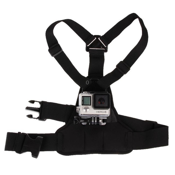 GP26-D Special Sports Shoulders DV Chest Belt for GoPro, Insta360, DJI and Other Action Cameras(Black)