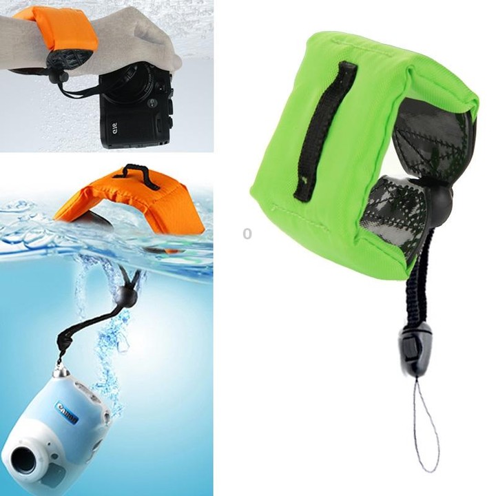 Submersible Floating Bobber Hand Wrist Strap for GoPro, Insta360, DJI and Other Action Cameras(Green)