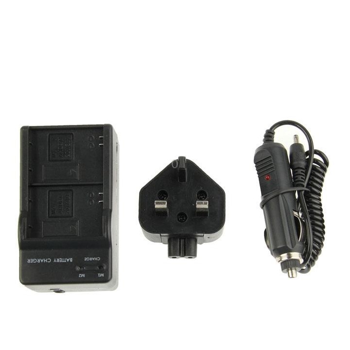 3 in 1 Digital Camera Dual Battery Car Charger for GoPro HERO3+ / 3 AHDBT-201 / AHDBT-301