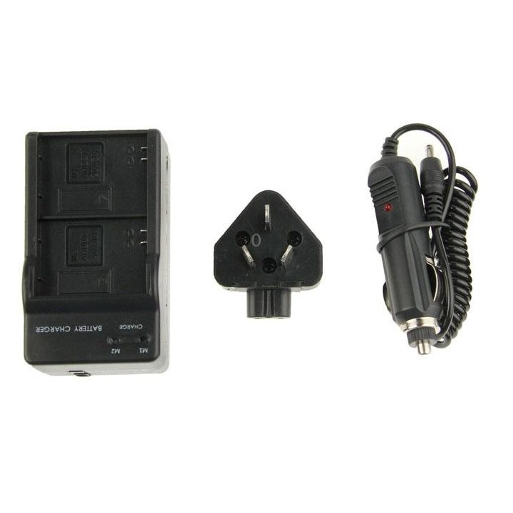 3 in 1 Digital Camera Dual Battery Car Charger for GoPro HERO3+ / 3 AHDBT-201 / AHDBT-301