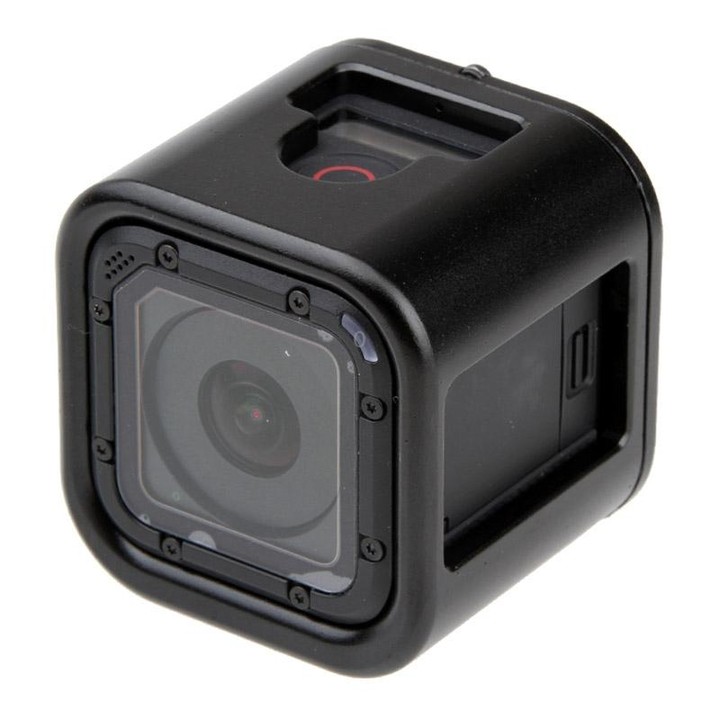 Housing Shell CNC Aluminum Alloy Protective Cage with Insurance Back Cover for GoPro HERO5 Session /HERO4 Session /HERO Session(