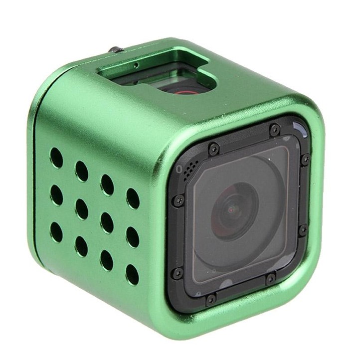 Housing Shell CNC Aluminum Alloy Protective Cage with Insurance Back Cover for GoPro HERO5 Session /HERO4 Session /HERO Session(