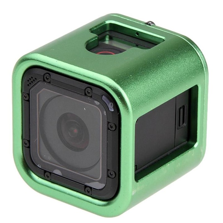 Housing Shell CNC Aluminum Alloy Protective Cage with Insurance Back Cover for GoPro HERO5 Session /HERO4 Session /HERO Session(