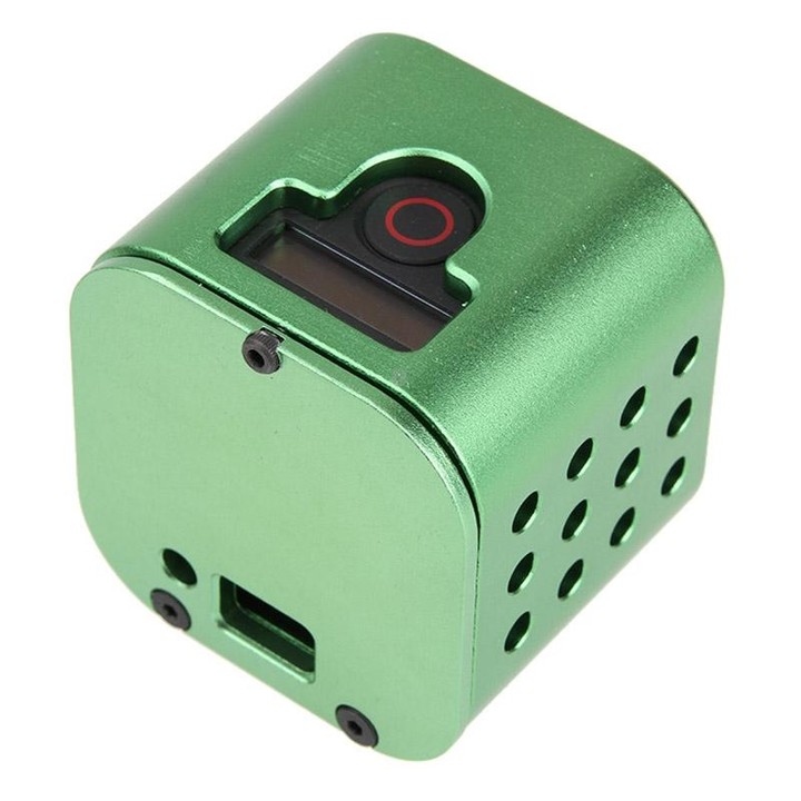 Housing Shell CNC Aluminum Alloy Protective Cage with Insurance Back Cover for GoPro HERO5 Session /HERO4 Session /HERO Session(