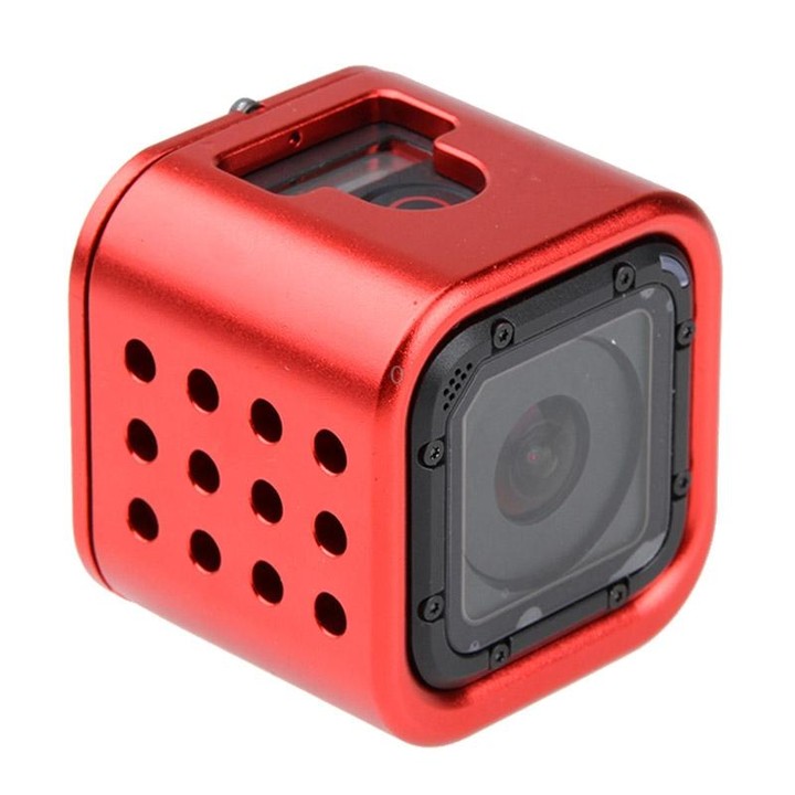 Housing Shell CNC Aluminum Alloy Protective Cage with Insurance Back Cover for GoPro HERO5 Session /HERO4 Session /HERO Session(