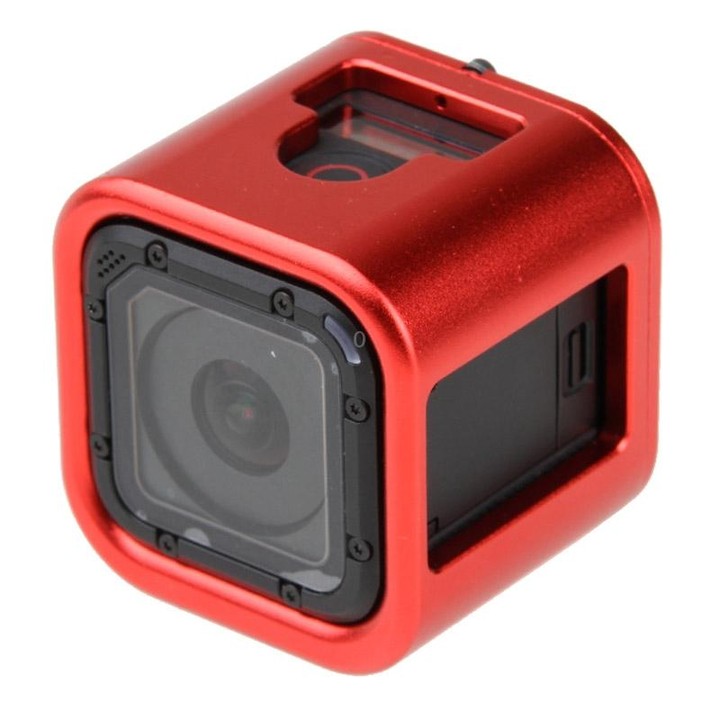 Housing Shell CNC Aluminum Alloy Protective Cage with Insurance Back Cover for GoPro HERO5 Session /HERO4 Session /HERO Session(
