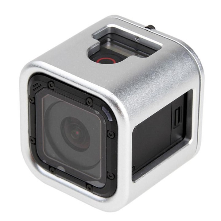 Housing Shell CNC Aluminum Alloy Protective Cage with Insurance Back Cover for GoPro HERO5 Session /HERO4 Session /HERO Session(