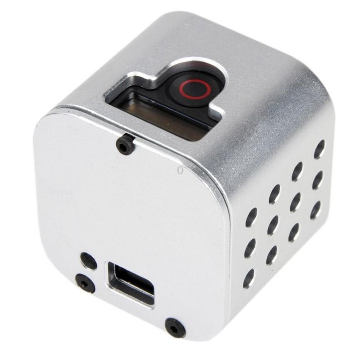 Housing Shell CNC Aluminum Alloy Protective Cage with Insurance Back Cover for GoPro HERO5 Session /HERO4 Session /HERO Session(