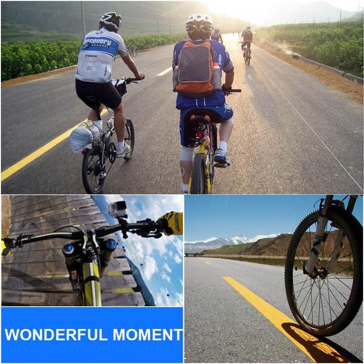 360 Degrees Rotation Bicycle Motorcycle Holder Handlebar Mount with Screw & Tripod Adapter for PULUZ Action Sports Cameras Jaws