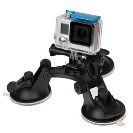 Triangle Direction Suction Cup Mount with Hexagonal Screwdriver for GoPro, Insta360, DJI and Other Action Cameras(XM70-A)