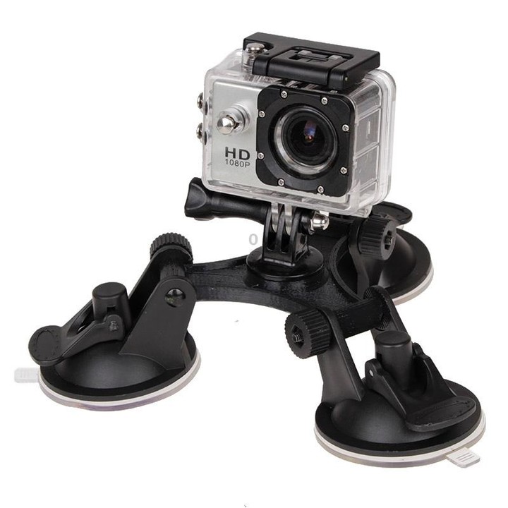Triangle Direction Suction Cup Mount with Hexagonal Screwdriver for GoPro, Insta360, DJI and Other Action Cameras(XM70-A)