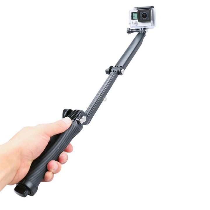 3-Way Multi Function Extendable Monopod Tripod Folding Rotating Arm Camera Handle for DJI, Insta360, GoPro and Other Action Came