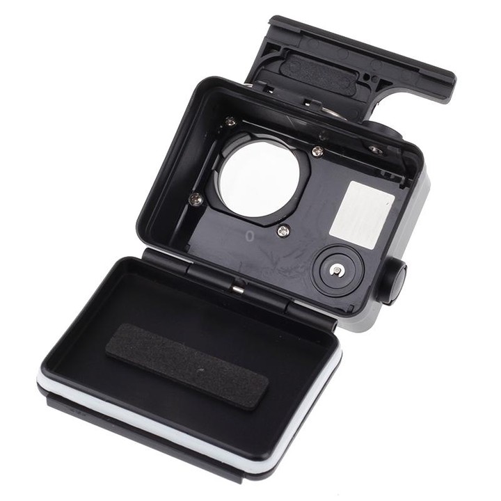 Black Edition Waterproof Housing Protective Case with Buckle Basic Mount for GoPro HERO4 /3+, Waterproof Depth: 10m(Black)