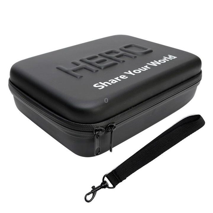 Shockproof Waterproof Portable Travel Case for GoPro, Insta360, DJI and Other Action Cameras Accessories, Size: 22cm x 16cm x 7c