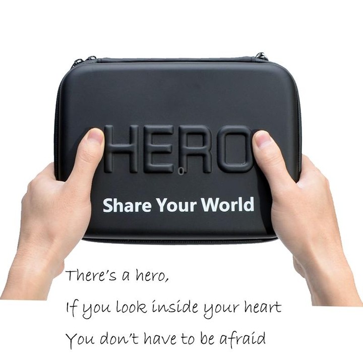 Shockproof Waterproof Portable Travel Case for GoPro, Insta360, DJI and Other Action Cameras Accessories, Size: 22cm x 16cm x 7c