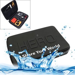 Shockproof Waterproof Portable Travel Case for GoPro, Insta360, DJI and Other Action Cameras Accessories, Size: 22cm x 16cm x 7c