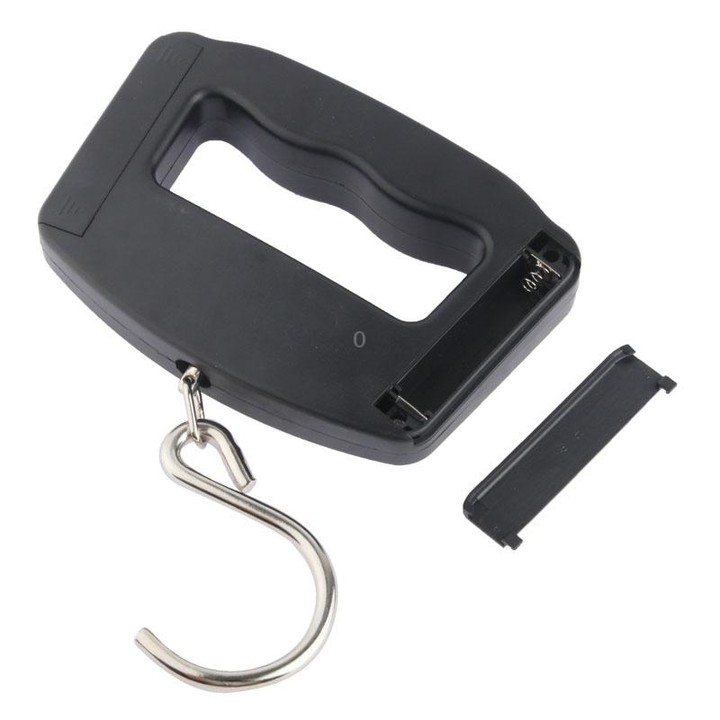 50kgx10g LCD Electronic Travel Luggage Hook Weight Scale(Black)