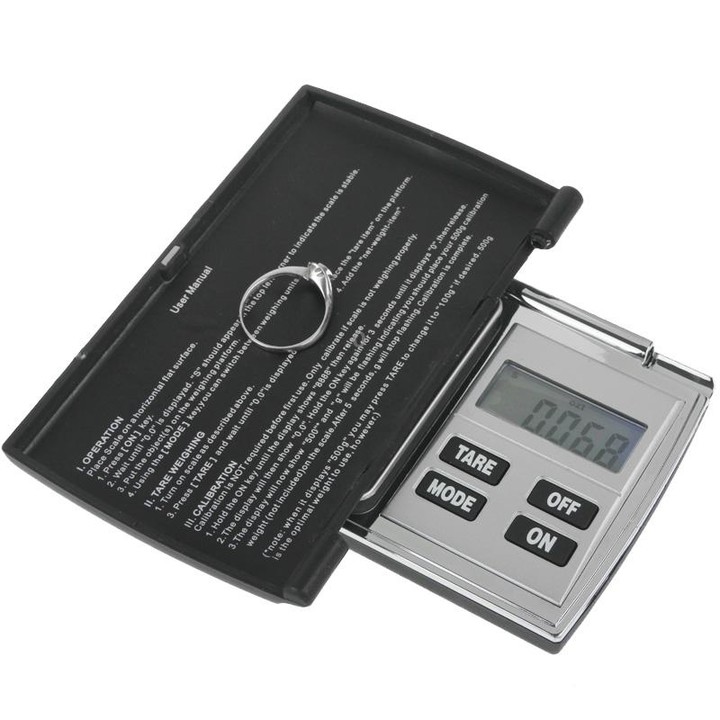 100g / 0.01g Flip Open Digital Scale with Backlight LCD Screen