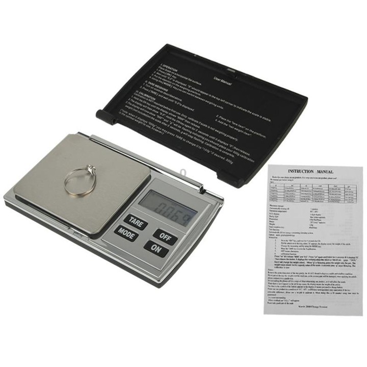 100g / 0.01g Flip Open Digital Scale with Backlight LCD Screen