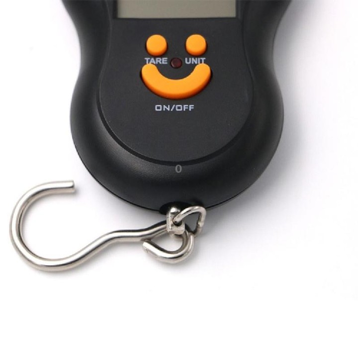 LCD Portable Electronic Handheld Hanging Digital Scale, Excluding Batteries(Black)