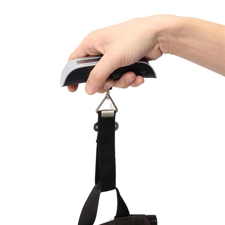 Mini Handheld Luggage Electronic scales with Zero and Tare(Black)