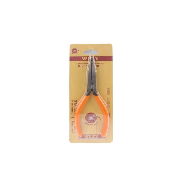 Mini Jeweler Flat Nose Pliers Hand Tool with Soft Grips (Orange)