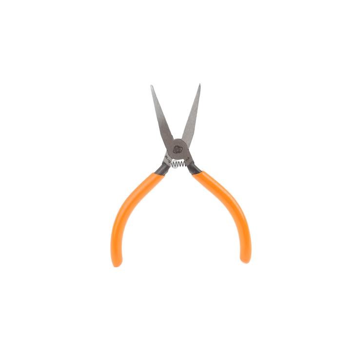 Mini Jeweler Flat Nose Pliers Hand Tool with Soft Grips (Orange)